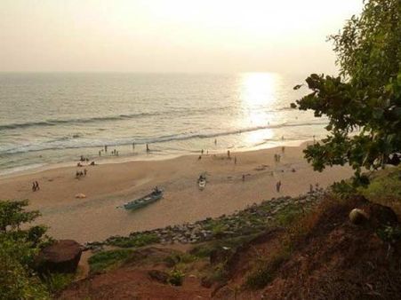 વર્કલા બીચ પર સાંજનો નજારો