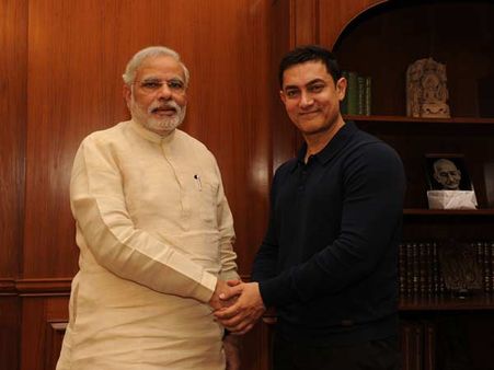 આમિર ખાને નરેન્દ્ર મોદી સાથે કરી મુલાકાત