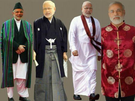 જલવા: તસવીરોમાં જુઓ મોદીનો વિદેશી અવતાર