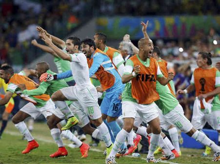 રશિયા અને અલ્જીરીયાની મેચની તસવીરી ઝલક