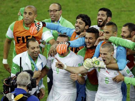 રશિયા અને અલ્જીરીયાની મેચની તસવીરી ઝલક