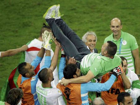 રશિયા અને અલ્જીરીયાની મેચની તસવીરી ઝલક