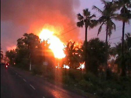 GAIL gas leak fire In Andhra Pradesh