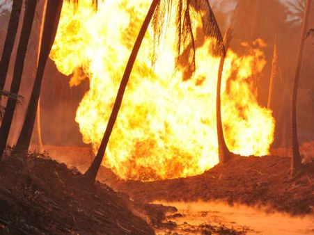 GAIL gas leak fire In Andhra Pradesh