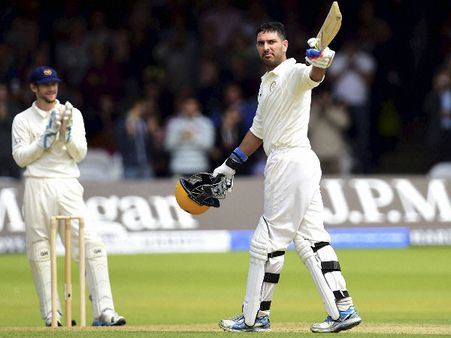 યુવરાજે વ્યક્ત કરી સદીની ખુશી