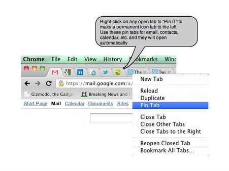 તમારી પસંદગીની સાઇટ પિન કરો