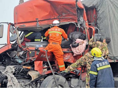 ચીનમાં રોડ અકસ્માતમાં 38નાં મોત