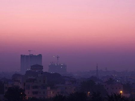 સૂર્યોદયના અનોખા રંગ