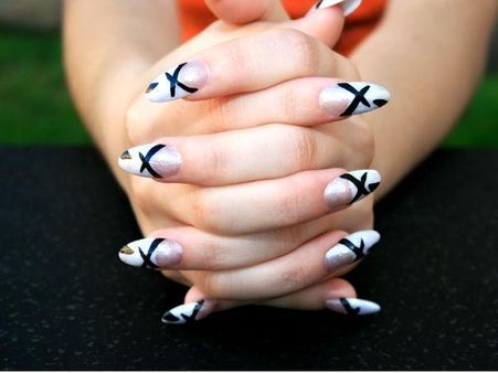 ત્રિકોણીય કે ઉંધા ત્રિકોણ આકારના નખ