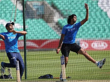 ઇશાંત શર્માએ કર્યો બોલિંગ અભ્યાસ