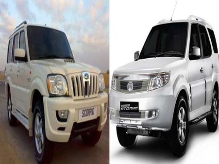 સ્ટાઇલિંગ:- સફારી સ્ટોર્મ અને મહિન્દ્રા સ્કોર્પિયો