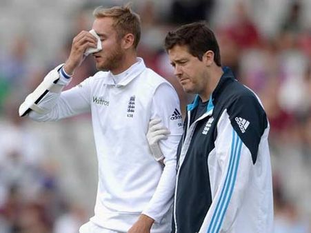 તુટેલા નાકે ટીમ ઇન્ડિયા સાથે ટકરાશે બ્રોડ