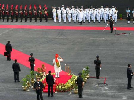 લાલ કિલ્લામાં વડાપ્રધાન 