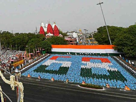 લાલ કિલ્લામાં કંઇક આવો હતો નજારો