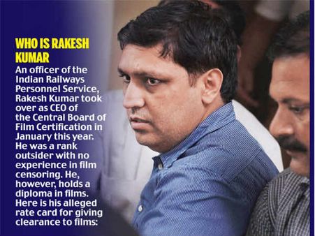 સેન્સર બોર્ડના સસ્પેન્ડેડ CEO રાજેશ કુમારનું ગુજરાત કનેક્શન અને રેટ કાર્ડ