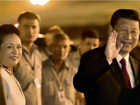 શી જિનપિંગ પહોંચ્યા રાષ્ટ્રપતિ ભવન, જુઓ તસવીરો