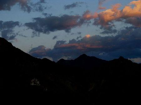 લદ્દાખમાં સનસેટ 