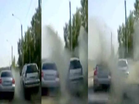 ડ્રાઇવરનું ગયું મગજ અને કંઇક આ રીતે લીધો બદલો