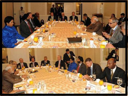 Photo : વિશ્વની અગ્રણી કંપનીઓના CEO સાથે PM નરેન્દ્ર મોદીની બ્રેકફાસ્ટ મીટિંગ