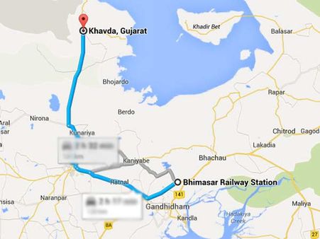 ભીમાસર(કચ્છ)થી ખાવડા હાઇવે