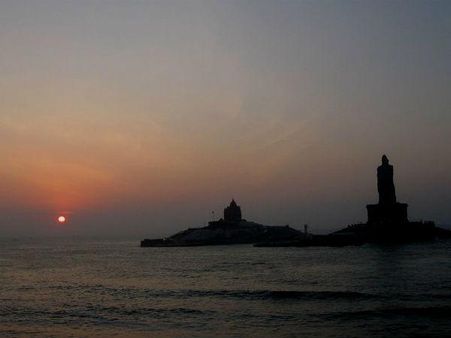 કન્યાકુમારીમાં સનસેટ