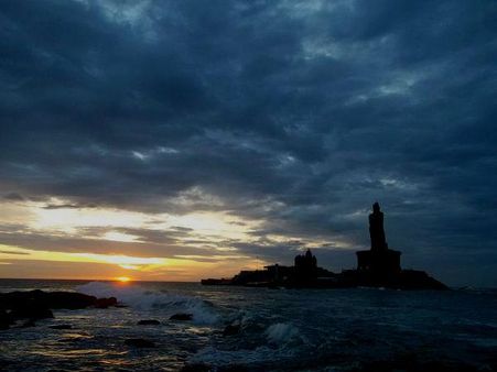 કન્યા કુમારીમાં સનસેટ