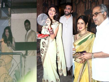 બૉલીવુડ સુંદરીઓએ કરી કરવા ચોથની ઉજવણી : જુઓ તસવીરો