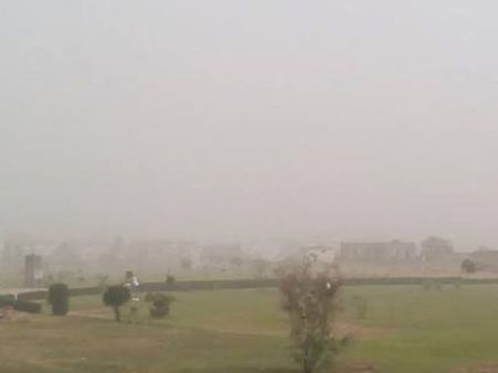 કચ્છમાં ધૂળ-ધુમ્મસનું સામ્રાજ્ય