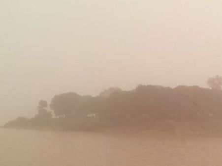 કચ્છમાં ધૂળ-ધુમ્મસનું સામ્રાજ્ય