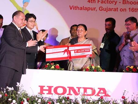 અમદાવાદઃ હોન્ડાના પ્લાન્ટનું ભૂમિપૂજન, કરશે 1100 કરોડનું રોકાણ