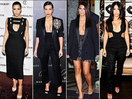 બ્લૅક ક્લીવેજ શો આઉટફિટ્સ