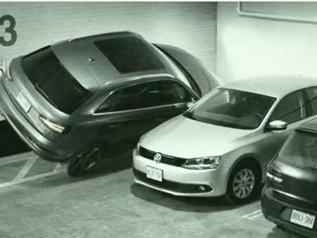 ...ને આ રીતે પાર્ક કરવામાં આવી ઑડી ક્યૂ 3 એસયુવીને