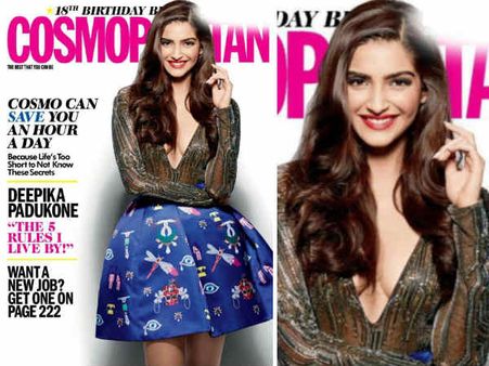 કૉસ્મોપૉલિટન મૅગેઝીન માટે સોનમ કપૂરનું Gorgeous ફોટોશૂટ