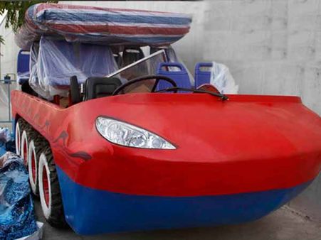 ભારતનું પહેલું એમ્ફિબિયસ વ્હીકલ અમદાવાદમાં, કરાવશે રિવરફ્રન્ટની સૈર