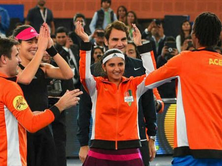 ITPLમાં ફેડરર સાથે ડબલ્સ જીતનારી સાનિયા મિર્ઝાની ડાન્સ મસ્તી