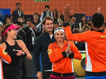 Photo : ITPLમાં ફેડરર સાથે ડબલ્સ જીતનારી સાનિયા મિર્ઝાની ડાન્સ મસ્તી