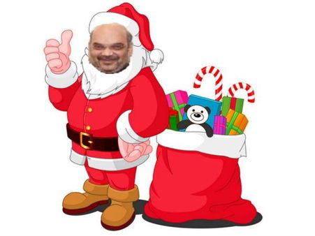 ઝારખંડમાં ભાજપ માટે સેંટા ક્લોઝ બનીને આવ્યા અમિત શાહ