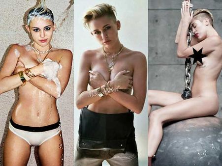 Topless થવામાં માહેર છે માઇલી : જુઓ 14 Moments