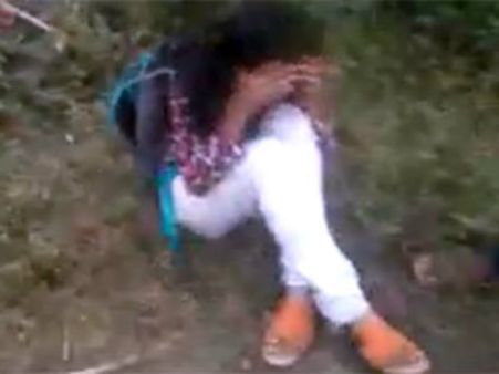 પ્રેમી પંખીડાને માર્યો ઢોર માર, વીડિયો બન્યો વાયરલ