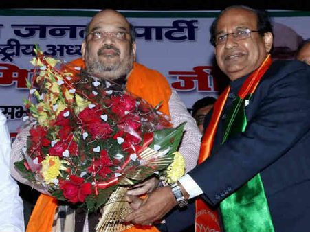 અધ્યક્ષ અમિત શાહનું સ્વાગત