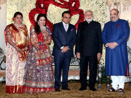 જય શાહના રિસેપ્શનમાં મોદી