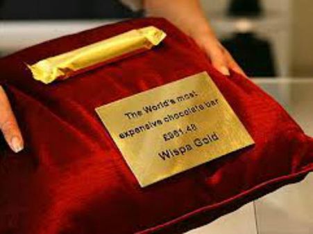 વીસ્પા ગોલ્ડ રેપર ચોકલેટ (અંદાજે એક લાખ રૂપિયા) 