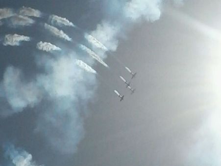 અમદાવાદના આકાશમાં જોવા મળ્યું વિમાની કરતબ