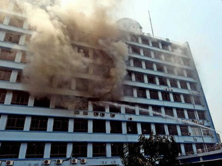 કોલકત્તાના સચિવાલયમાં આગ