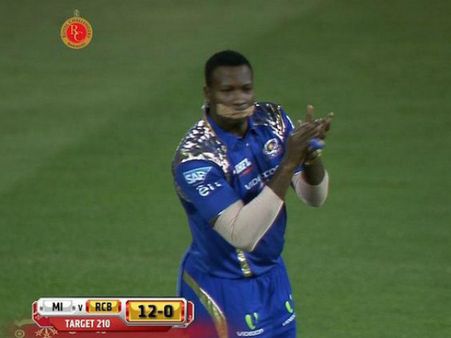 પોલાર્ડે લગાવી દીધી પોતાના મોઢા પર પટ્ટી