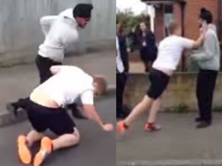 Video: અંગ્રેજ યુવકને દોડાવી દોડાવીને ફટકારતો ભારતીય સિંઘમ
