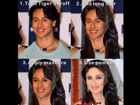ટાઇગર શ્રોફને બનાવી દીધો કરીના કપૂર ટાઇગર શ્રોફને બનાવી દીધો કરીના કપૂર