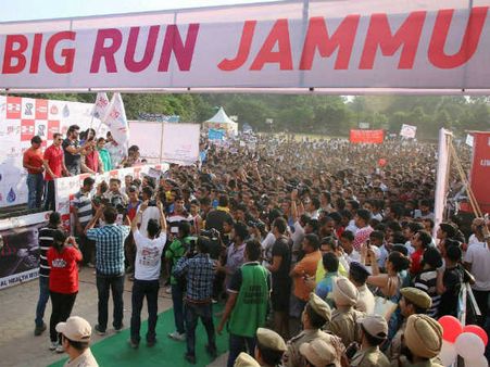 બીગ રન જમ્મુમાં લીધો હજારો લોકોએ ભાગ