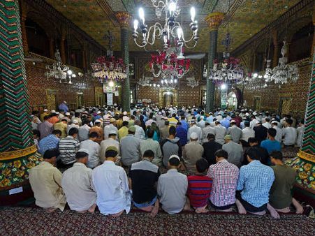 શ્રીનગરમાં રમઝાનની નમાઝ