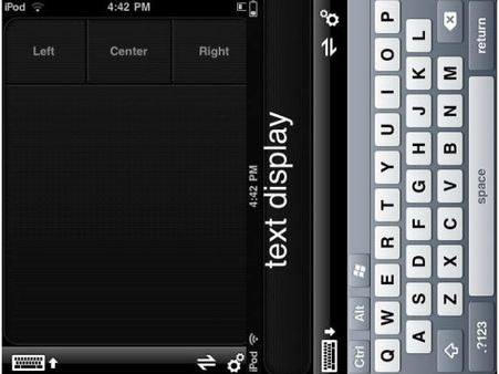 Touch mouse application 